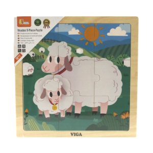 Wooden 9 Pc Puzzle – Sheep