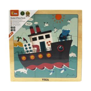 Wooden 9Pc Puzzle – Ship