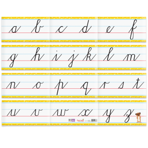Alphabet Formation Frieze – Lowercase Cursive