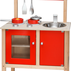 Viga Wooden Toy Red Noble Kitchen & Accessories